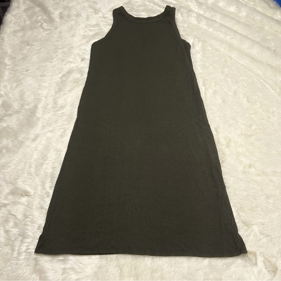 Mossimo army green stretch bodycon midi‎ dress - Picture 1 of 2